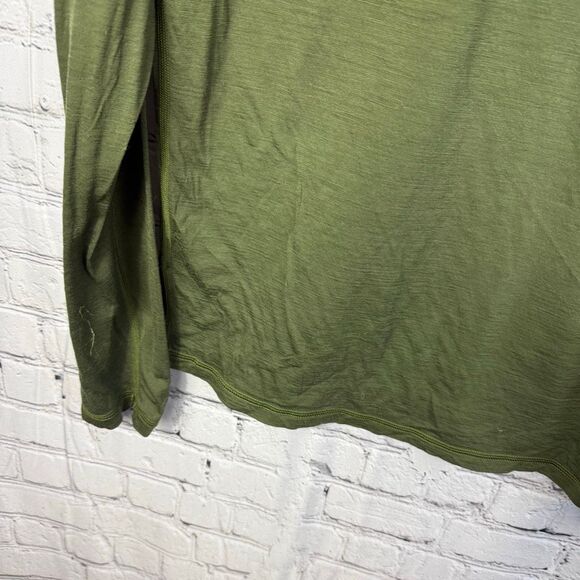 Smartwool Men's Classic 1/4 Zip Baselayer Size Medium Forest Green - Picture 9 of 11